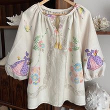 Load image into Gallery viewer, The Vintage Millie Linen Blouse