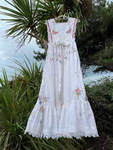 Load image into Gallery viewer, Apron Pinafore Dress, Cross-Stitch & Broderie Anglais