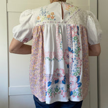 Load image into Gallery viewer, Clara Folk Smock blouse, Pink Print
