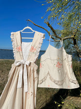 Load image into Gallery viewer, Apron Pinafore Dress, Crochet Trim & Broderie Anglais