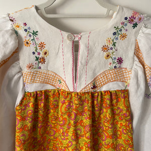 The Frankie, vintage smock blouse, 60s swirl