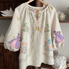 Load image into Gallery viewer, The Vintage Millie Linen Blouse