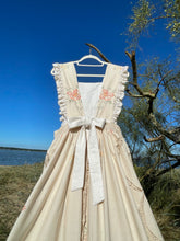 Load image into Gallery viewer, Apron Pinafore Dress, Crochet Trim & Broderie Anglais