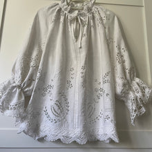 Load image into Gallery viewer, The Ruffle Rosa, White Vintage Eyelet