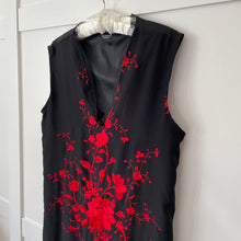Load image into Gallery viewer, Embroidered Silk Tassel Slip Dress