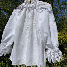 Load image into Gallery viewer, The Ruffle Rosa, White VintageTapework