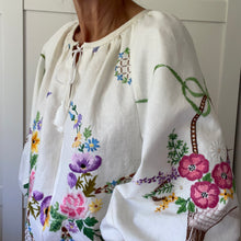 Load image into Gallery viewer, The Vintage Millie Linen Blouse