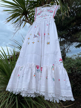 Load image into Gallery viewer, Apron Pinafore Dress, Cross-Stitch & Broderie Anglais