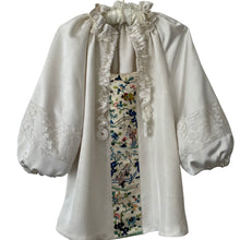 Load image into Gallery viewer, The Rosa Blouse, Silk Grosgrain, Chinese Embroidery