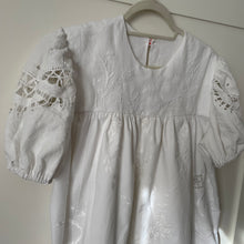 Load image into Gallery viewer, Clara Folk Smock Blouse , White Patchwork