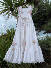 Load image into Gallery viewer, Apron Pinafore Dress, Cross-Stitch &amp; Broderie Anglais