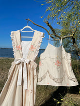 Load image into Gallery viewer, Apron Pinafore Dress, Crochet Trim &amp; Broderie Anglais