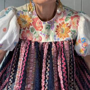 Clara Folk Smock blouse