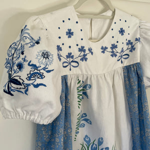 Clara Folk Smock blouse