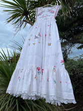 Load image into Gallery viewer, Apron Pinafore Dress, Cross-Stitch &amp; Broderie Anglais